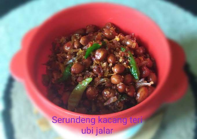 Resep Serundeng kacang teri ubi jalar, Lezat Sekali