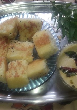 A picture of Rawa dhokla.