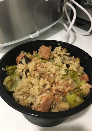 Foto resep Gai Choy Fan (Asian Mustard Green Rice) - LS