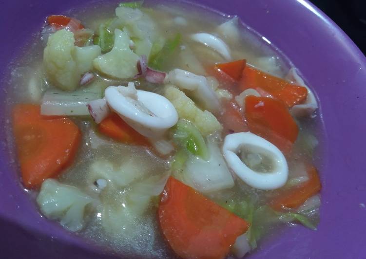 Resep Capcay sotong sayur Anti Gagal