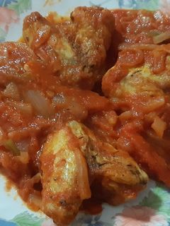 Una foto de Alitas de pollo picantes