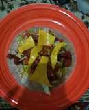 Cetogénica: taco de chorizo fresco y queso americano
