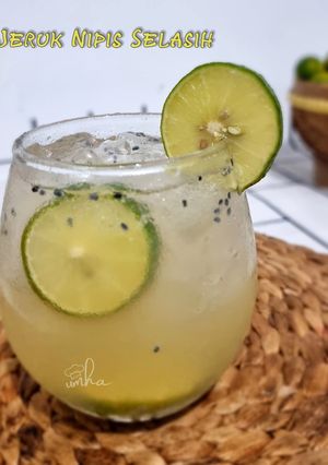 Foto resep Es Jeruk Nipis Selasih