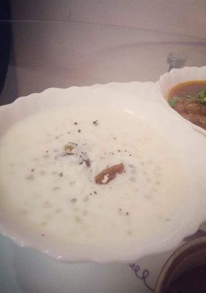 A picture of Sabudana kheer.