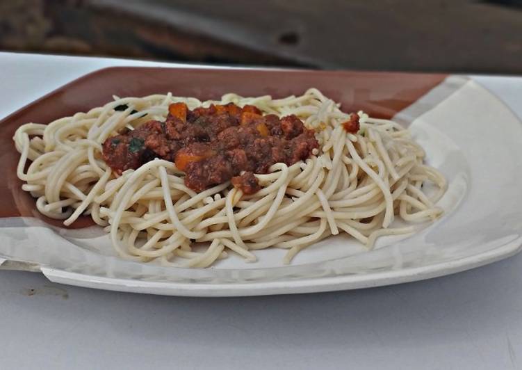 Easiest Way to Make Favorite Spaghetti bolognese