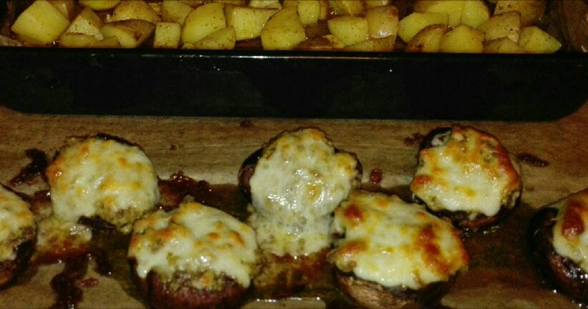 Cremig gefüllte Pesto-Champignons Rezept von Melissa - Cookpad