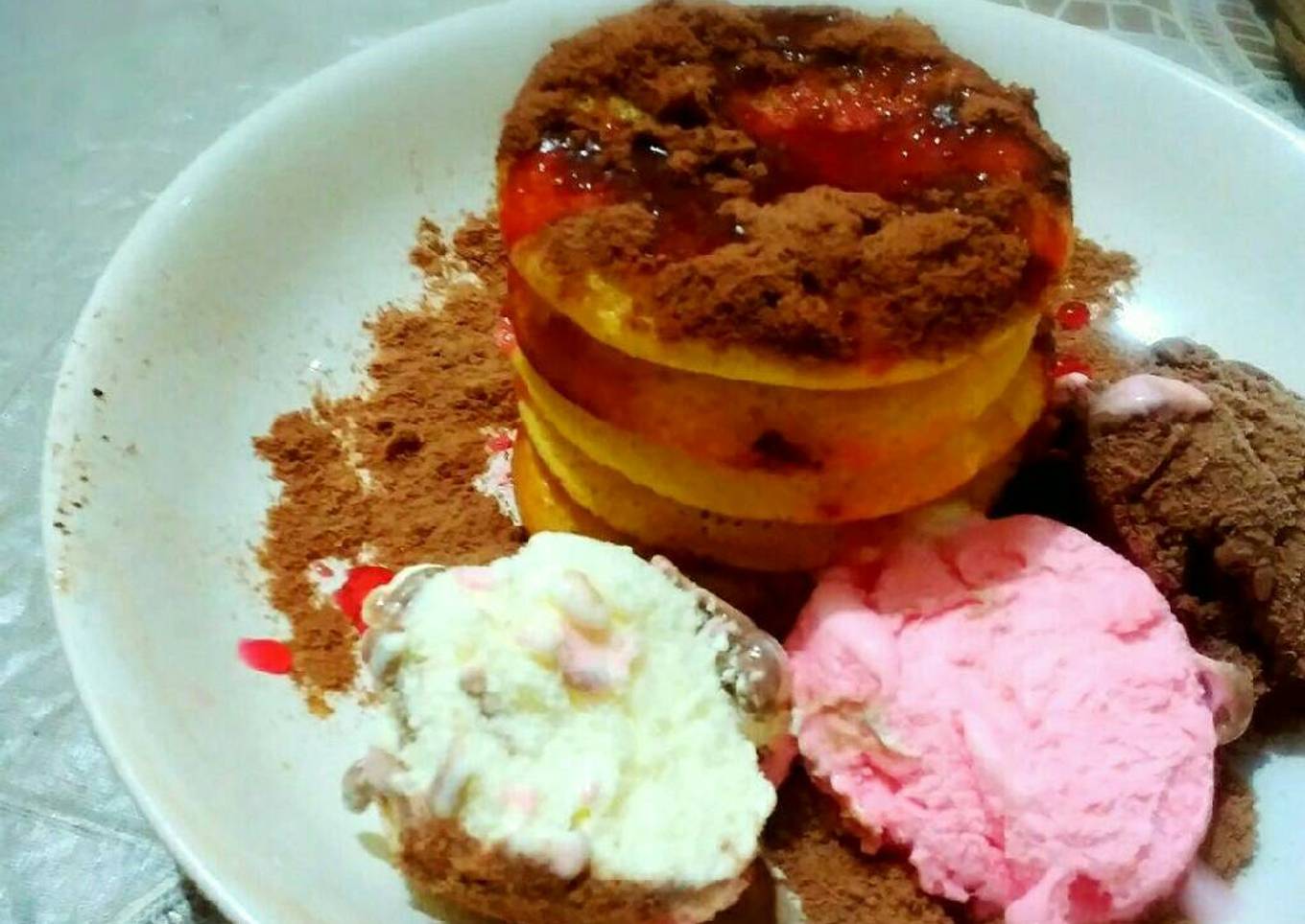 Mini souffle japanese pancake special