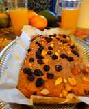 Budín de Avena y banana con frutos secos