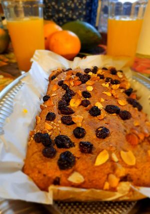 Una foto de Budín de Avena y banana con frutos secos