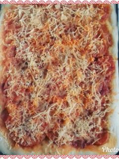 Foto resep Pizza panggang saus bolognese