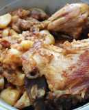 Pollo asado a la provenzal