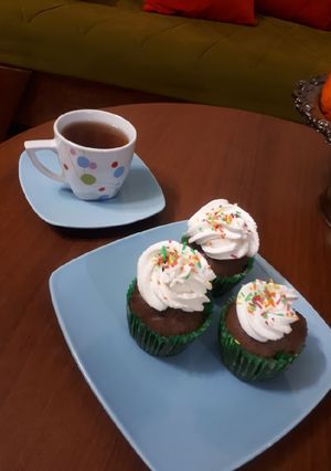 عکسی از دستور کاپ کیک بدون فر