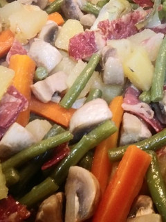 Una foto de Menestra de verduras al vapor