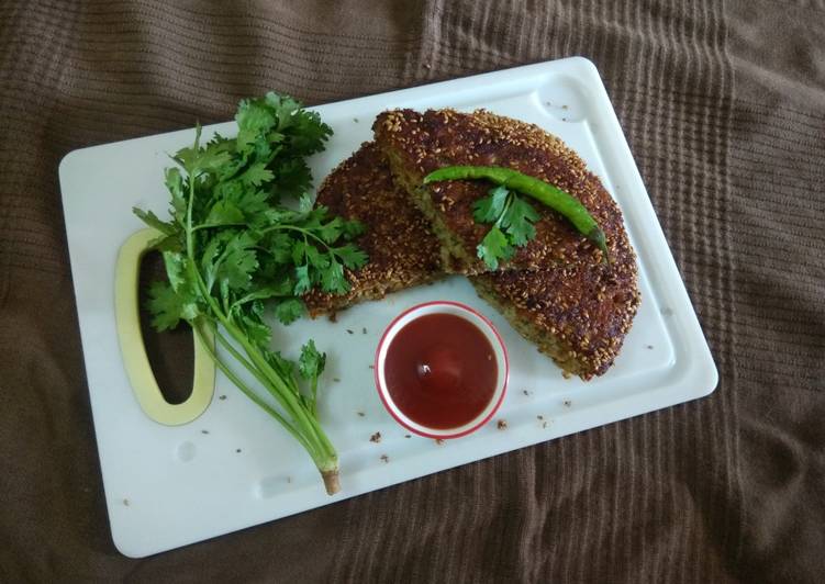 Recipe of Ultimate Green Splitted Lentil Handva