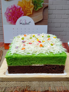 Foto resep Bolu kukus pandan coklat keju