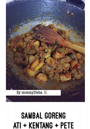 Foto resep Sambal goreng ati sapi + kentang + pete pedas enak