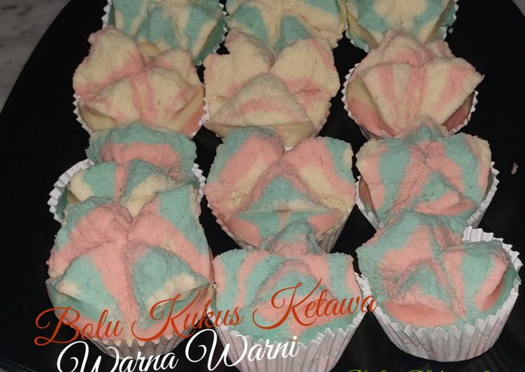 Bolu Kukus Ketawa Warna Warni ala Mama Nauken