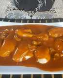Mole de olla con pollo y hongos