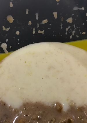 Hình của món Soup táo 🍎 khoai lang 🍠 yến mạch.