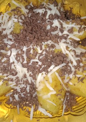 Foto resep Singkong goreng tabur keju + coklat