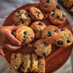 A picture of Blueberry Cupcake#sweettooth.