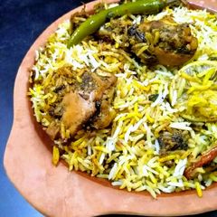 A picture of Green masala biryani....