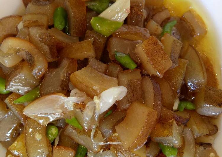Kikil tumis cabe ijo ala ms.Rasell