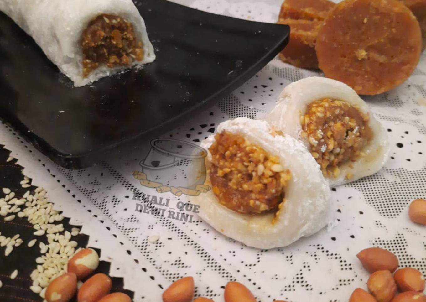 Resep Yangko Mochi isi kacang wijen