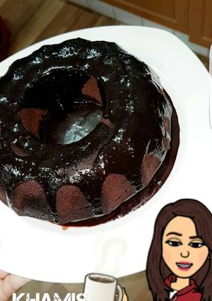 صورة لوصفة كيكة الشوكلاتة السهلة👏