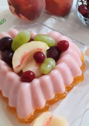 عکسی از دستور دسر هلو 🍑