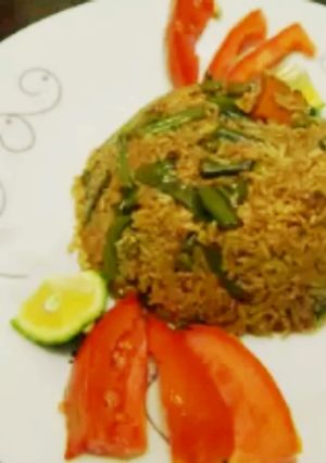 A picture of Vegetable Pilau#MyRiceDishContest.