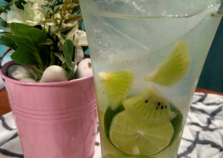 Bagaimana Membuat Es buah wico (kiwi+nata coco) Anti Gagal