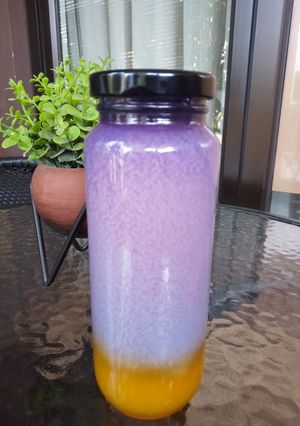 Foto resep Minuman Jeruk Bunga Telang + Yakult