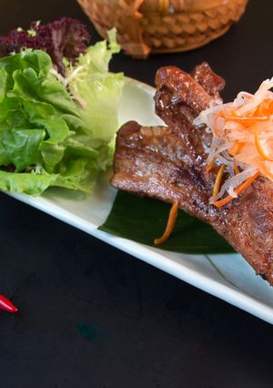 Hình của món Sườn nướng hương vị cà phê.