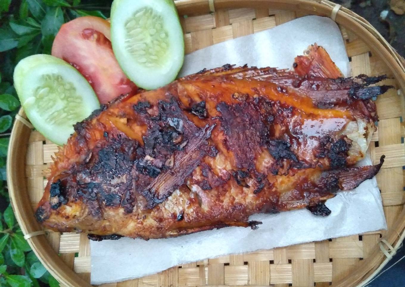 Ikan bakar teflon pedas manis