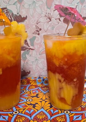 A picture of Mango Coconut Paradise Mocktail.