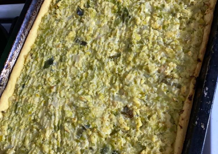 Easiest Way to Make Homemade Tarta de Puerro/ Leek Quiche