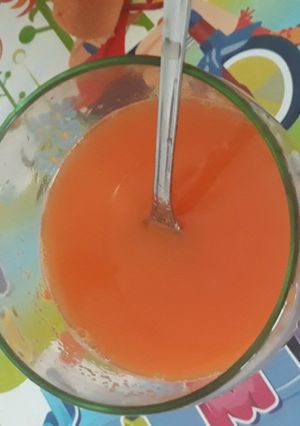 Hình của món Ép táo, cà rốt, cam.