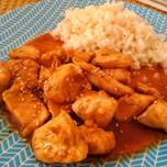 Pollo teriyaki con arroz