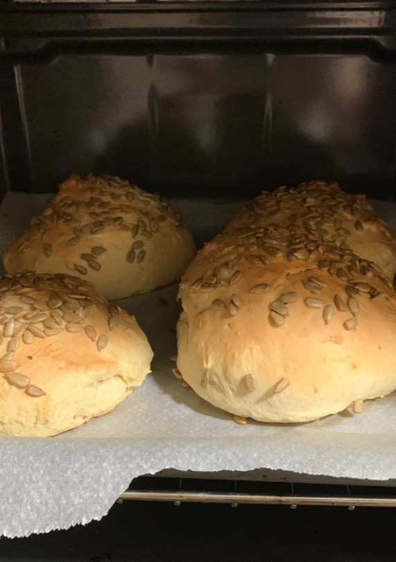 Una foto de Pan de hamburguesa con pipas