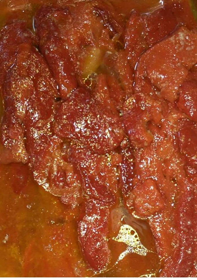 Una foto de Pimientos asados a la cazuela