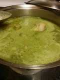 Mole de espinacas con pollo