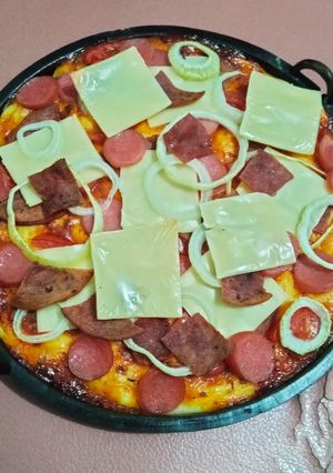 Foto resep Pizza no knead (tanpa ulen)