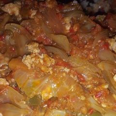 A picture of Vegetable egg sauce.