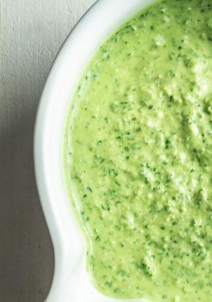 A picture of My Version of Frankfurt Green Sauce (Frankfurter Grüne Soße).