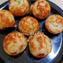 Singhara Aatta & Kuttu ka Aatta Paniyaram (Water chestnut flour & buckwheat flour Appe) A picture of Singhara Aatta & Kuttu ka Aatta Paniyaram (Water chestnut flour & buckwheat flour Appe).