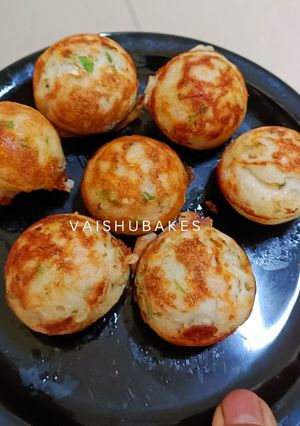 A picture of Singhara Aatta & Kuttu ka Aatta Paniyaram (Water chestnut flour & buckwheat flour Appe).