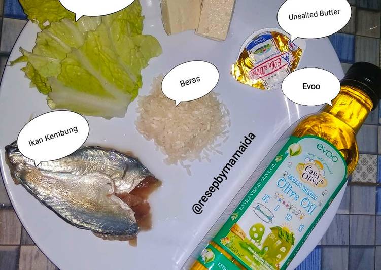 Bagaimana Membuat Menu MP-ASI 4 Bintang Usia 6 Bulan Bubur Ikan Kembung Sawi Putih, Bikin Ngiler