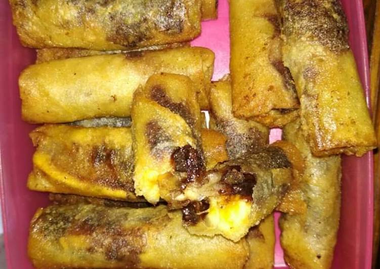 Pisang cokelat meleleh