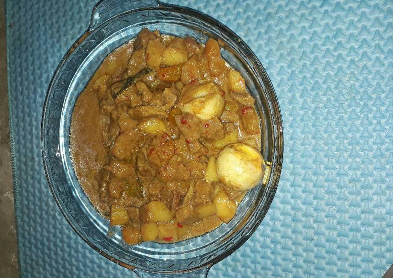 Rendang danging kentang